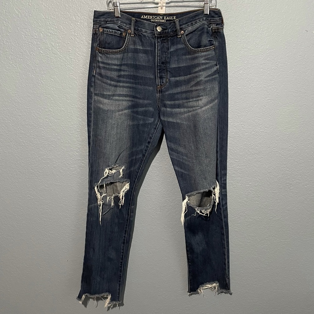 American Eagle Hi-Rise Girlfriend Jeans LONG